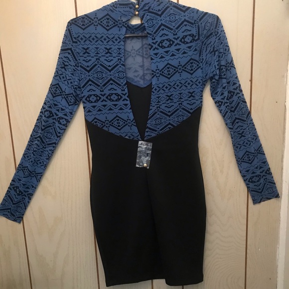 Women short dress sheer sleeves - Picture 3 of 4